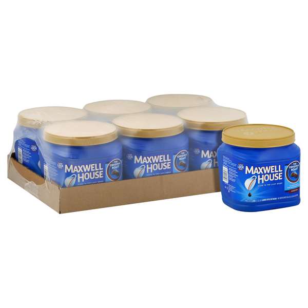 Maxwell House Maxwell House Original Ground Coffee 30.6 oz. Tub, PK6 10043000046484